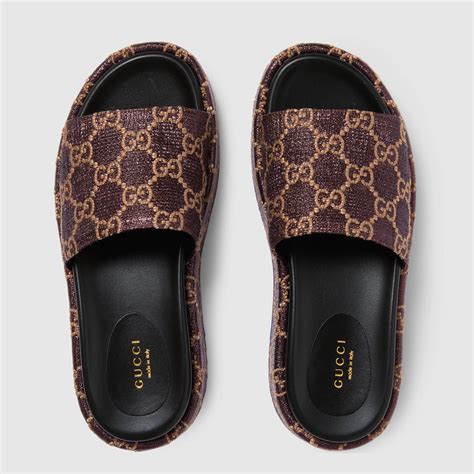 women's gucci slides cheap|gucci slides with fur women.